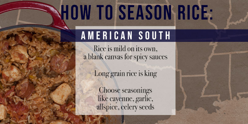 Three Regional Traditions to Seasoned American Rice - American South