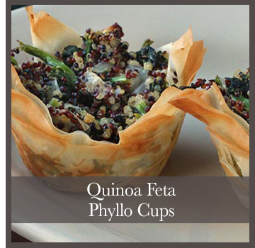 Quinoa Feta Phyllo Cups