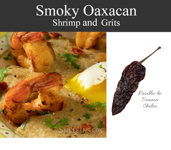 Smoky Oaxacan Shrimp and Grits