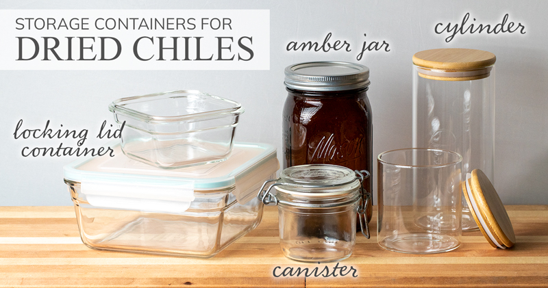 Storage Containers for Dried Chiles