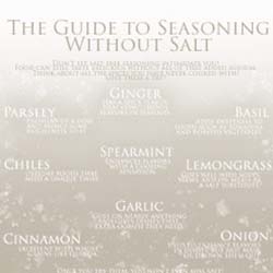 Cooking without salt Information