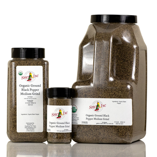 Organic Ground Black Pepper Medium Grind 
