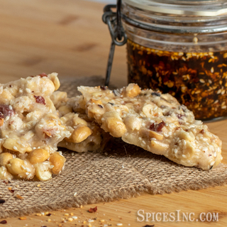 Chili Crisp Peanut Brittle