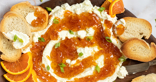 Goat Cheese with Honey Habanero Marmalade