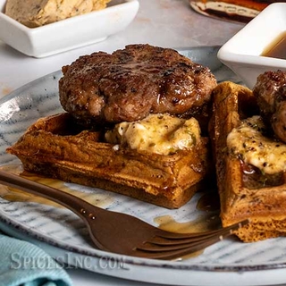  Maple Sausage and Sweet Potato Waffles