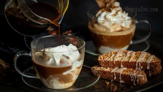 Affogato with Vanilla Ice Cream and Salted Caramel