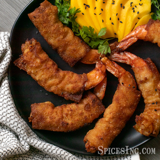 Crispy Satay Shrimp Eggrolls