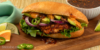 Salsa Macha Chicken Torta