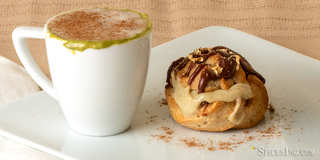 Cinnamon Roll Spiced Cream Puffs