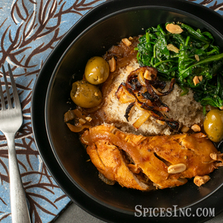 African-Style Braised Chicken Bowl