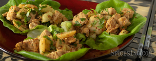 Asian Chicken Lettuce Rolls