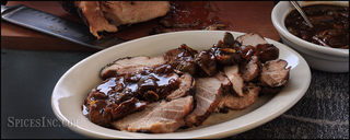 Stuffed Pork Loin Roast with Smoked Tea Rub