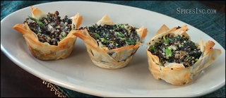 Quinoa Feta Phyllo Cups