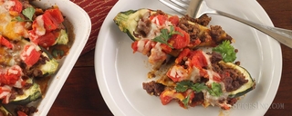 Taco Stuffed Zucchini