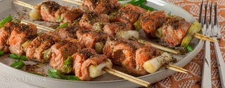 Salmon Yakitori