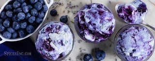 Blueberry Lavender Ice Cream