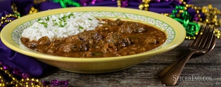 Vegetarian Gumbo with Vegan Andouille Meatballs