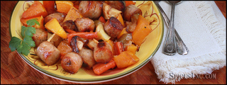 Sweet Apple Chicken Sausage and Roasted Vegetables