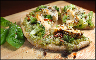Chicken Broccoli Pesto Pizza