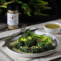 Grilled Broccoli with Adobo Lime Marinade