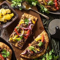 Filipino Pork Adobo Flatbread Pizza