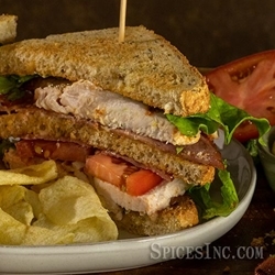 Bourbon Maple Turkey Club Sandwich