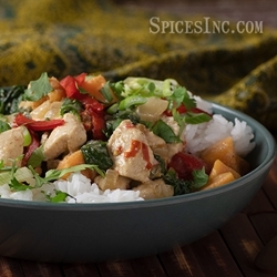 Thai Green Curry Chicken with Sweet Potatoes