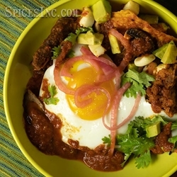 Chilaquiles with Puya Chile Sauce