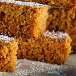 Healthy Carrot Cake Squares