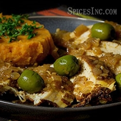 Moroccan Chicken with Sweet Potatoes