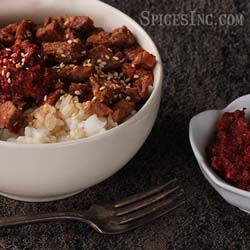 Korean Beef Bowl with Korean Chili Paste