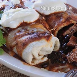 Smothered Chile Colorado Burritos