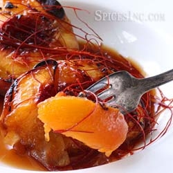 Grilled Peaches in Ancho Syrup