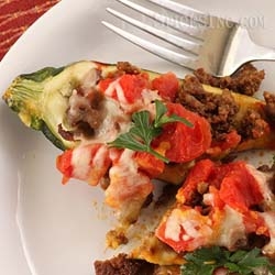 Taco Stuffed Zucchini