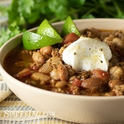 White Bean and Turkey Chili