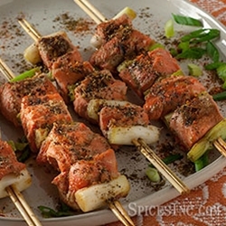 Salmon Yakitori