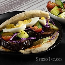 Sabich-Eggplant Sandwich