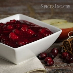 Cinnamon Spiced Apple and Cranberry Sauce