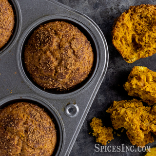 Pumpkin Muffins with Spiced Sugar