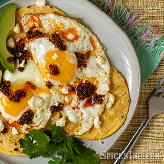 Huevos Rancheros with Salsa Macha