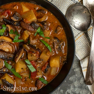 Vegan Mushroom and Potato Paprikash