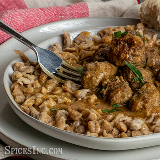 Paprikash Mustard Meatballs