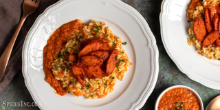 Sweet and Fiery Carrot Risotto