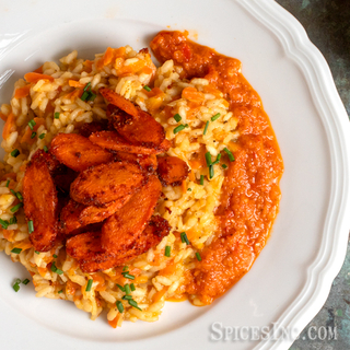 Sweet and Fiery Carrot Risotto
