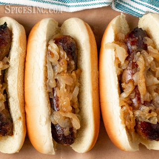 Bratwurst with Caramelized Onions