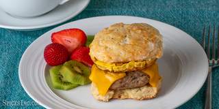 Breakfast Bratwurst Sandwich