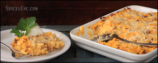 Andouille Sausage and Polenta Breakfast Casserole