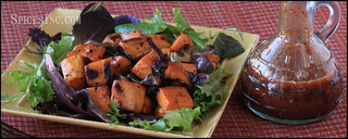 Roasted Sweet Potato Salad with Smoky Chipotle Balsamic Dressing