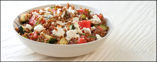 Quinoa, Watermelon and Feta Salad with Naples Vinaigrette