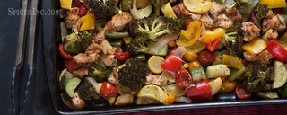 One Pan Roasted Chicken and Vegetables